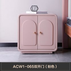 慕思 ACW1-062 床头柜 双开门款 粉色