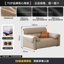 ddc 政府补贴DDC黑色真皮沙发新款头层牛皮沙发直排可躺可睡沙发佛山