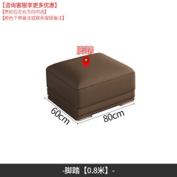 蒂梵拉 意式真皮沙发客厅大小户型落地直排贵妃沙发