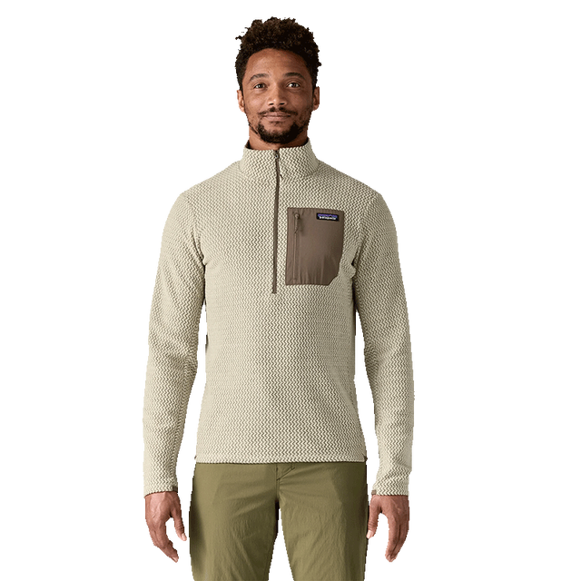 Patagonia R1 TechFace系列抓绒衣 鹈鹕灰 S码 男款