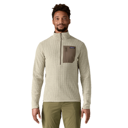 Patagonia R1 TechFace系列抓绒衣 鹈鹕灰 S码 男款