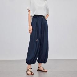 爱依服 女士夏季薄款显瘦松紧腰哈伦裤