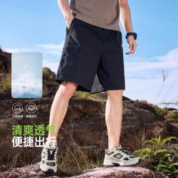 斯凯奇 男款工装裤五分休闲短裤
