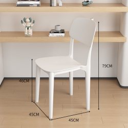 SAMEDREAM 茶几 ks-8868 客厅家用郁金香奶茶店洽谈接待小圆桌子 60x60x73cm 奶油白