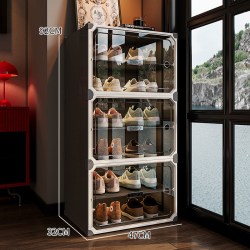 1 良品主义 Office Furniture YF250604 鞋柜收纳柜 加厚1列6层 灰色