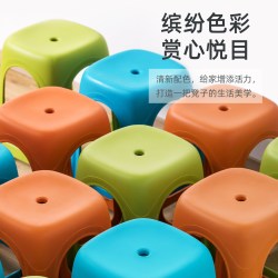 茶花 成人塑料凳子 防滑板凳 39*39*46cm 绿色8个装 加厚150kg