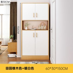 金柜福 XG00661 鞋柜 60*30*150cm 田园橡木色