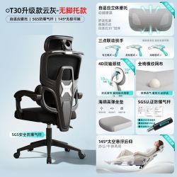 人体工学椅 T30 电脑椅 145°可躺 矅黑