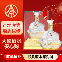 五粮液 仙林生态 百年传奇 帆船 52度500ml 单瓶礼盒装 收藏摆柜