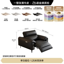 FA SA DI HOUSEHOLD 太空电动舱可调节功能沙发家庭影院极简意式零靠墙真皮沙发