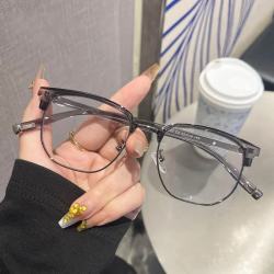 眉毛框眼镜斯文理工男镜框 +1.61非球面镜片