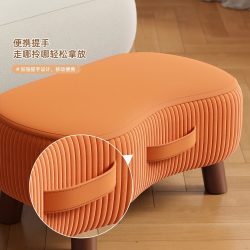 屹木 小凳子家用小板凳换鞋凳客厅沙发脚踏凳茶几小矮凳软包小椅子久坐