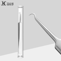 简应舒 超细勾嘴细胞夹 暗疮粉刺痘痘美容夹黑头镊子细胞夹粉刺针