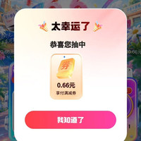 京东 先享后付666节 每日抽奖可赢最高666.66元支付立减券 实测0.66元立减券(每日可抽)