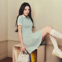 FILA 女士通勤针织连衣裙