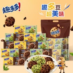 趣多多 曲奇饼干大礼包 351g 抹茶黄油大块巧克力