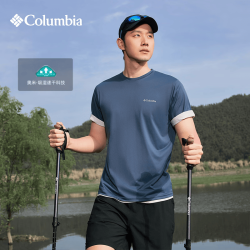 Columbia 26春夏T恤男户外情侣款透气圆领吸湿速干t恤短袖女AJ1419/AE1419 AJ1419/478 L