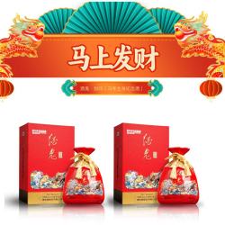 酒鬼 馥郁香型白酒 52度 1L*2瓶