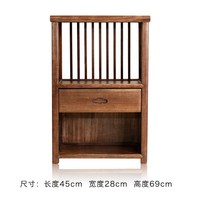 XDH 住宅家具 CZ002 实木茶桌 茶水柜 胡桃木 中式