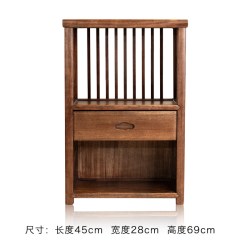 XDH 住宅家具 CZ002 实木茶桌 茶水柜 胡桃木 中式