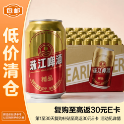 珠江 啤酒精品330ml*24瓶