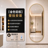 五福星 W6035 轻奢全身镜 120*35cm 金色铝框