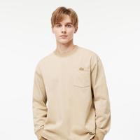 LACOSTE 法国鳄鱼福蛇新春系列情侣款潮流宽松纯棉圆领长袖T恤