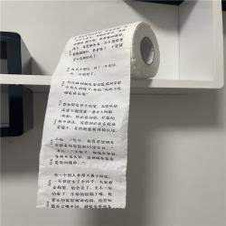 千惠侬 创意木浆厕纸个性笑话段子印花卷筒纸幽默文字家用卷纸解压卫生纸