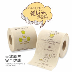 千惠侬 创意厕纸彩色有趣味个性卷纸便便有学问纸巾学习科普小知识原木浆 1卷