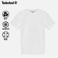 Timberland 官方男装速干短袖T恤夏季户外吸湿排汗透气A6ASV A6ASV100/白色 3XL