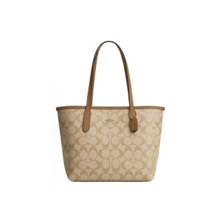 COACH City 23经典老花按扣托特包Tote包