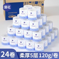 漫花 有芯卷纸 家用实惠装