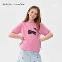 巴拉巴拉 女童短袖t恤儿童2026新款夏速干