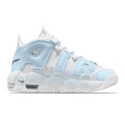 NIKE 女鞋皮蓬Air More Uptempo 奶白蓝星 撞色复古篮球鞋