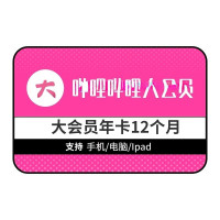 哔哩哔哩会员12个月 bilibili会员B站大VIP会员1年卡  bilibili