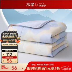 百丽丝 水星集团旗下夏凉被 茶氨酸抗菌空调被夏季被芯 清茉屿花