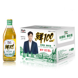 天湖啤酒 8度 鲜100 啤酒 450ml*12瓶