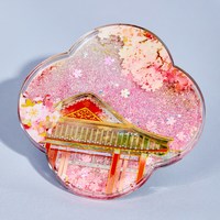 恭王府 海棠花影流沙冰箱贴 PC材质 加强磁力