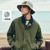 navigare 男女同款 春季时尚撞色潮流拉绳百搭渔夫帽