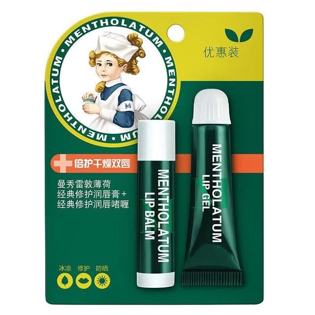 曼秀雷敦 薄荷润唇啫喱8g+薄荷润唇膏3.5g