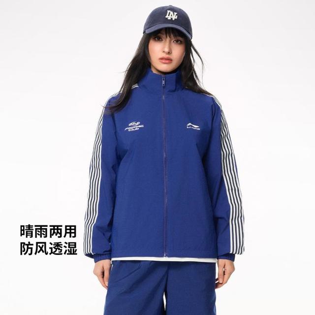 李宁 男女夏季透气风衣运动防晒外套宽松长袖