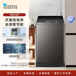 小天鹅 全新免清洗变频系列 TB100V23DB 变频直驱波轮洗衣机 10kg 玄武灰