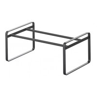 Yamazaki 7210 鞋柜家用简约内置伸缩鞋架 黑色