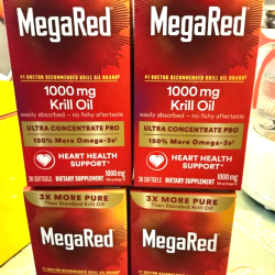 MegaRed 高纯度虾青素 抗氧化软胶囊 磷虾油1000mg 30粒×5瓶