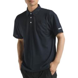 迪桑特 男士短袖T恤 POLO衫吸汗速干短袖 简约休闲 黑色 2XL XO