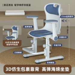 伯课 儿童学习桌椅套装可升降小学生写字桌家用书桌写字台作业桌