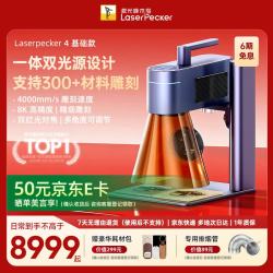 LaserPecker 啄木鸟 LP4 基础款 激光雕刻机 双光源 小型 可手持
