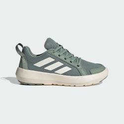 adidas 儿童新款TERREX户外轻便透气运动休闲鞋 绿色 31.5