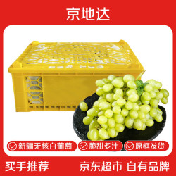 京地达 新疆无核白葡萄原框净重4.5斤单果3g+京东自营水果源头直发包邮