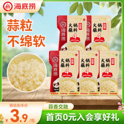海底捞 烧烤火锅底料蘸料佐料 凉拌菜拌面 蒜蓉蘸料90g*5